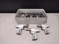 STRYKER SYSTEM 8 POWER INSTRUMENT SET TO INCLUDE: 8205 DUAL-TRIGGER ROTARY DRILL, 8206 RECIPROCATING SAW, 8208 SAGITTAL SAW HANDPIECES & ATTACHMENTS