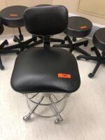 PEDIGO EXAM STOOL WITH BACK