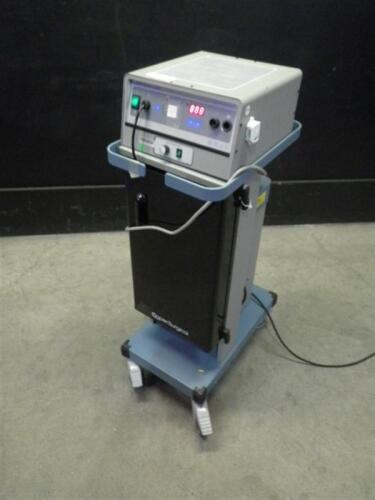 COOPER SURGICAL LEEP SYSTEM 1000 ESU WITH FOOTSWITCH AND SMOKE EVAC ON ROLLING STAND