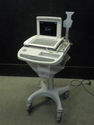 GE MAC 5000 ECG/EKG MACHINE ON ROLLING CART