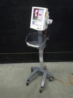 DATASCOPE ACCUTORR PLUS VITAL SIGNS MONITOR ON ROLLING STAND