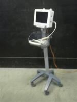 DATASCOPE TRIO PATIENT MONITOR ON ROLLING STAND