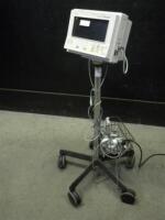 DATASCOPE PASSPORT EL PATIENT MONITOR ON ROLLING STAND