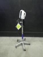 WELCH ALLYN 420 SERIES VITAL SIGNS MONITOR ON ROLLING STAND