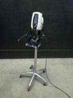 WELCH ALLYN 420 SERIES VITAL SIGNS MONITOR ON ROLLING STAND