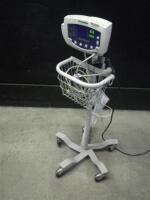 WELCH ALLYN 530T0 VITAL SIGNS MONITOR ON ROLLING STAND