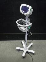 WELCH ALLYN 53000 PATIENT MONITOR ON ROLLING STAND