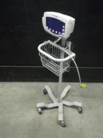 WELCH ALLYN 530T0 VITAL SIGNS MONITOR ON ROLLING STAND