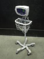 WELCH ALLYN 53NTP VITAL SIGNS MONITOR ON ROLLING STAND