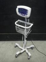 WELCH ALLYN 53NOP VITAL SIGNS MONITOR ON ROLLING STAND