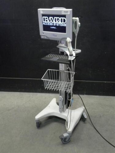 BARD SITE RITE VISION ULTRASOUND SYSTEM WITH 1 PROBE ON ROLLING STAND