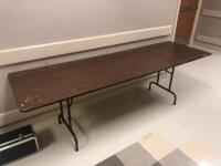 LOT OF 8, 8' FOLDING TABLES