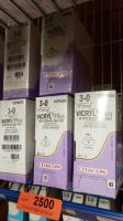 ETHICON VICRYL PLUS LOT OF 5 SUTURE BOXES (NEW)