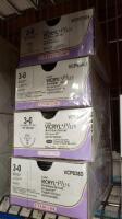 ETHICON VICRYL PLUS LOT OF 4 SUTURE BOXES (NEW)