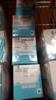 ETHICON PERMA-HAND SILK LOT OF 3 SUTURE BOXES (NEW)