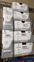 ETHICON PDS PLUS/PLSII LOT OF 7 SUTURE BOXES (NEW)