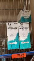 ETHICON MERSILENE LOT OF 3 SUTURE BOXES (NEW)