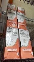 ETHICON MONOCRYL LOT OF 6 SUTURE BOXES (NEW)