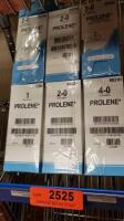 ETHICON PROLENE LOT OF 7 SUTURE BOXES (NEW)