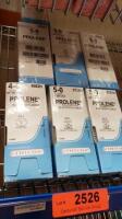 ETHICON PROLENE LOT OF 6 SUTURE BOXES (NEW)