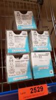 ETHICON PERMA-HAND SILK LOT OF 5 SUTURE BOXES (NEW)