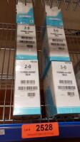 ETHICON PERMA-HAND SILK LOT OF 6 SUTURE BOXES (NEW)