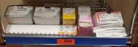 ETHICON/COVIDIEN SHELF OF OPEN SUTURE BOXES