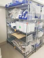 CONTENTS OF RACK TO INCLUDE: RETAINER NETS, POSITIONING PADS, WATERBOOM QUIET SUCTION STRIPS