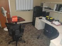 OFFICE TO INCLUDE: DESK, FILE CABINETS, CHAIR AND MONITOR