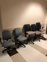 LOT OF 5 OFFICE CHAIRS