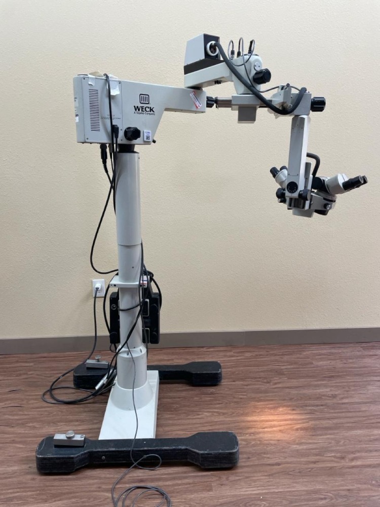 WECK 1402 SURGICAL OPMI MOTORIZED MICROSCOPE W/DUAL BINOCULAR HEAD 10X ...