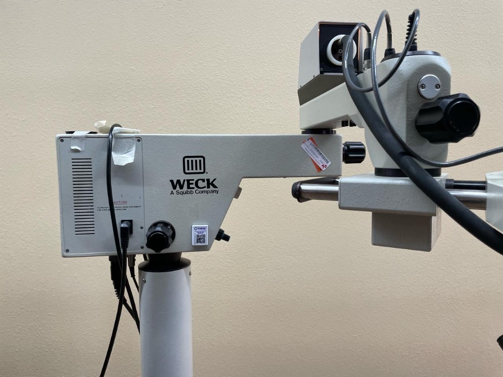 WECK 1402 SURGICAL OPMI MOTORIZED MICROSCOPE W/DUAL BINOCULAR HEAD 10X ...