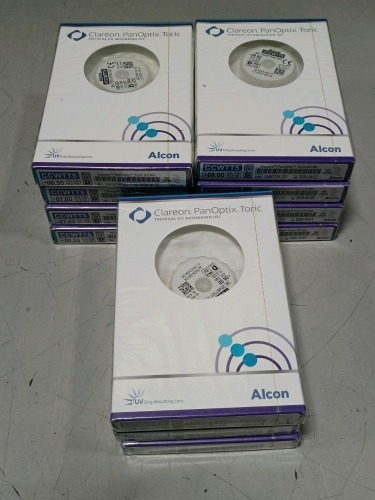 ALCON SA60AT ACRYSOF SINGLE-PIECE IOL 16.5D-21.5 QTY 11 EXP: IN DATE ...