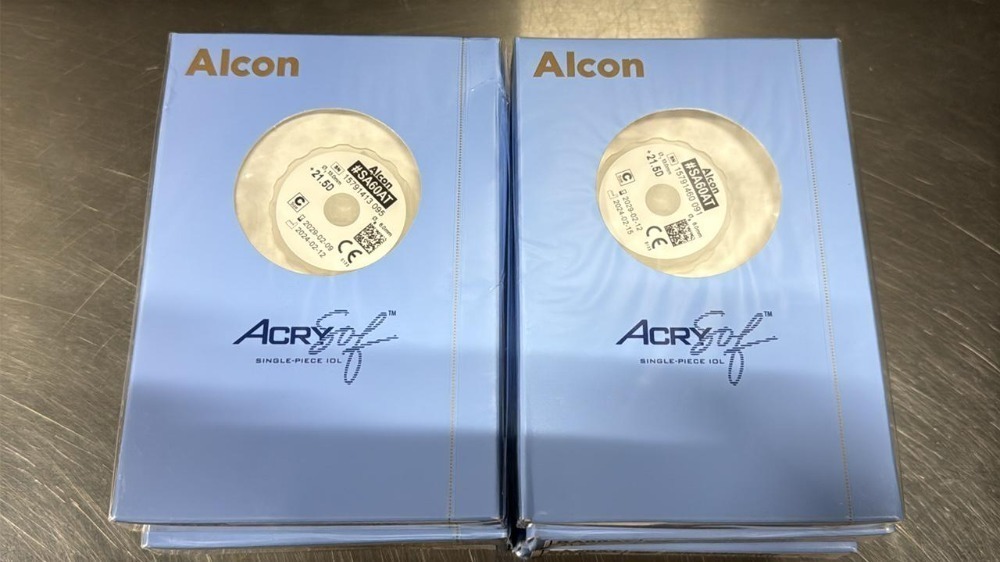 ALCON SA60AT ACRYSOF SINGLE-PIECE IOL 21.5D QTY 6 EXP: IN DATE RANGE OF ...