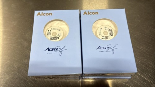 ALCON SA60AT ACRYSOF SINGLE-PIECE IOL 21D QTY 6 EXP: IN DATE RANGE OF ...