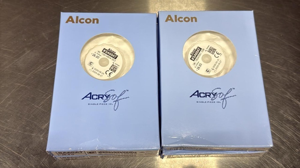 ALCON SA60AT ACRYSOF SINGLE-PIECE IOL 26D QTY 4 EXP: IN DATE RANGE OF ...