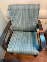 GLOBAL UPHOLSTERY WOODEN FRAME CUSHIONED PATIENT ROOM VISITORS CHAIR