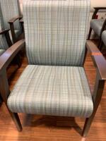 GLOBAL UPHOLSTERY WOODEN FRAME CUSHIONED PATIENT ROOM VISITORS CHAIR