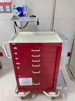 FUTURE HEALTH CONCEPTS 6 DRAWER LOCKING EMERGENCY CRASH CART