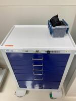 WATERLOO UNICART 6 DRAWER LOCKING SUPPLY CART