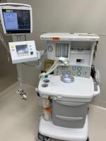 DATEX OHMEDA S/5 AESPIRE ANESTHESIA MACHINE W/ CARESCAPE B450 PATIENT MONITOR SOFTWARE VERSION 1.4