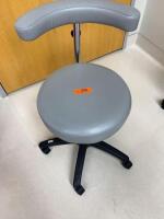 INTENSA SURGICAL STOOL W/ CURVED BACK