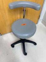 INTENSA SURGICAL STOOL W/ CURVED BACK