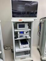 STRYKER 1188 ARTHROSCOPY SYSTEM TO INCLUDE: SDC3 INFORMATION MANAGEMENT SYSTEM, 1188HD CAMERA BOX WITH CAMERA, L9000 LIGHT SOURCE, SDP 1000 DIDGITAL COLOR PRINTER ON CART W/ 26" MONITOR