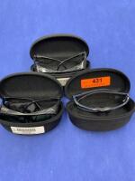 LOT OF 3 INNOVATIVE OPTICS RADIATION SAFETY GOGGLES