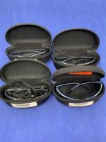 LOT OF 4 MICROLITE RADIATION SAFETY GOGGLES