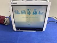 GE CARESCAPE B450 PATIENT MONITOR W/ 2016793-002 PATIENT DATA MODULE