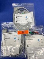 LOT OF 3 GENERAL ELECTRIC 412681-005 MULTI-LINK ECG LEADWIRES