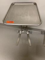 MID CENTRAL MEDICAL DOUBLE POST / FOOT OPERATED MAYO STAND