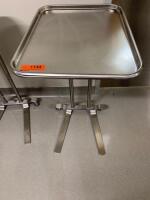 MID CENTRAL MEDICAL DUAL POST / FOOT OPERATED MAYO STAND